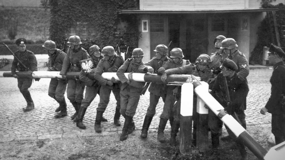 What German false flag operation preceded the beginning of World War II? (Event not necessarily depicted on the photo.)