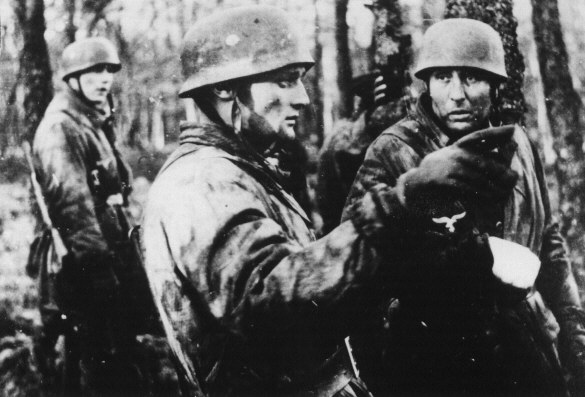 Where and when did the last German paratrooper jump occur during World War II?