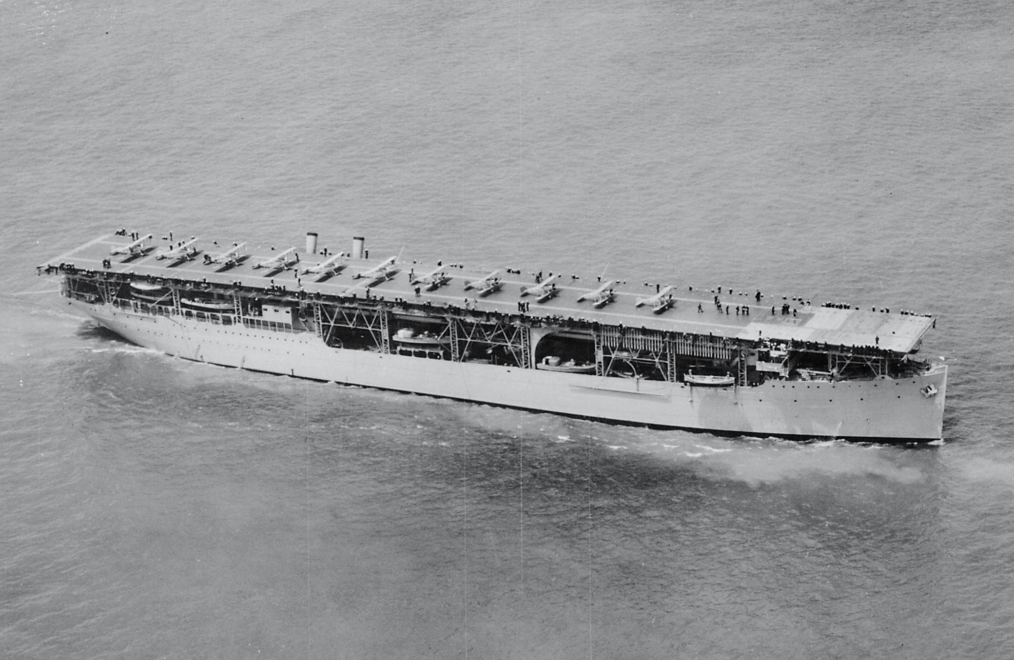 Which was the first American aircraft carrier specifically built for the purpose from the keel up, rather than being converted from a different design? (Photo does not necessarily depict the correct answer.)